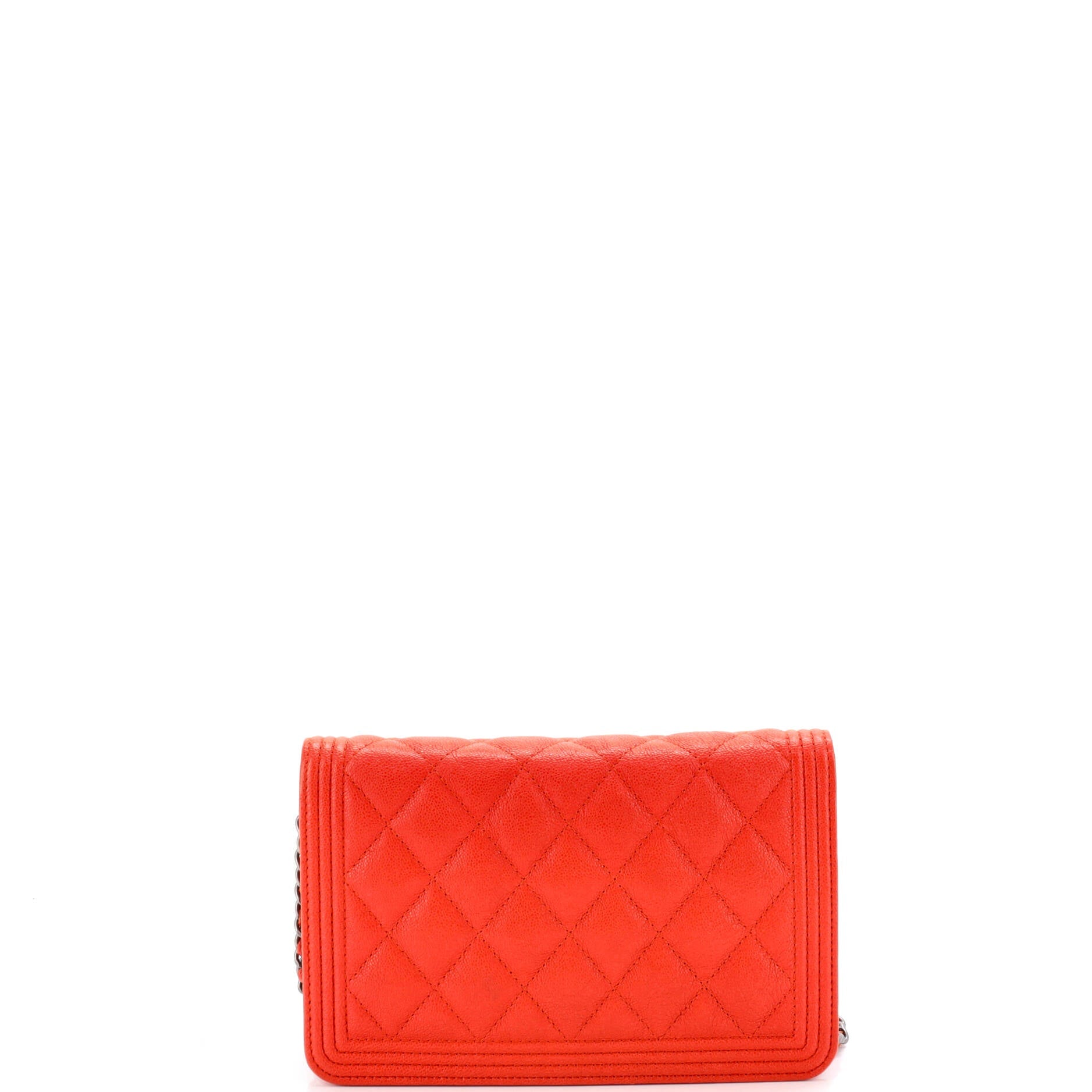 Boy Wallet on Chain Quilted Caviar