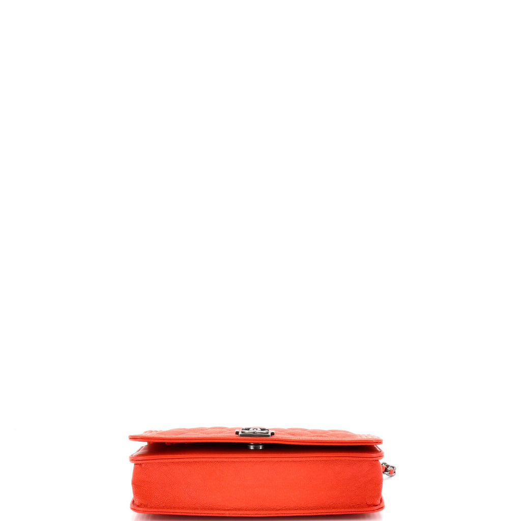 Boy Wallet on Chain Quilted Caviar