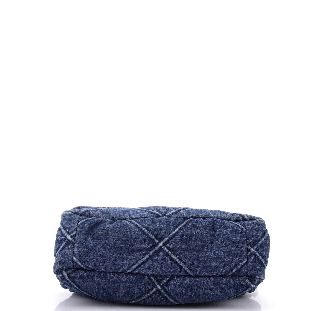 19 Flap Bag Quilted Denim Medium