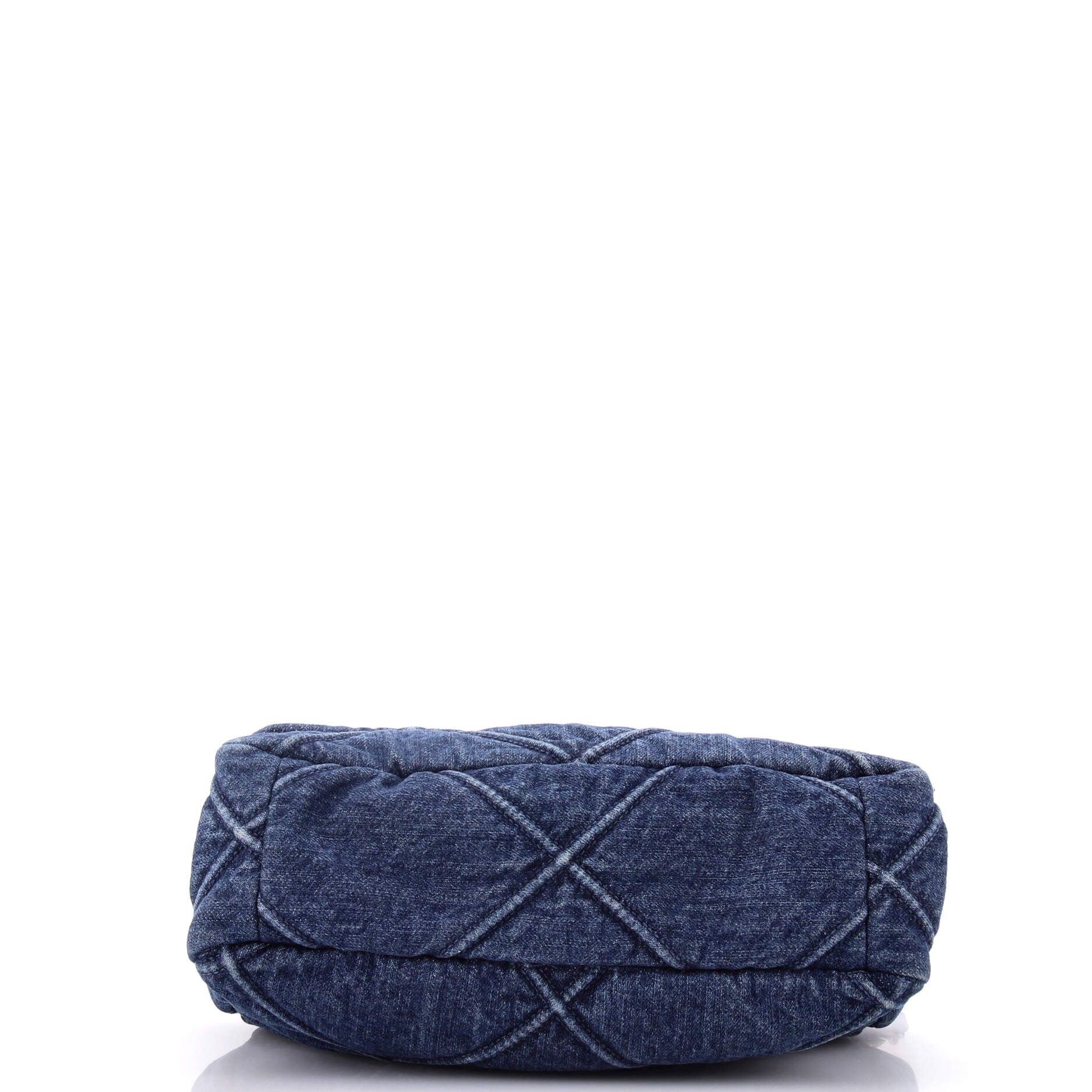 19 Flap Bag Quilted Denim Medium