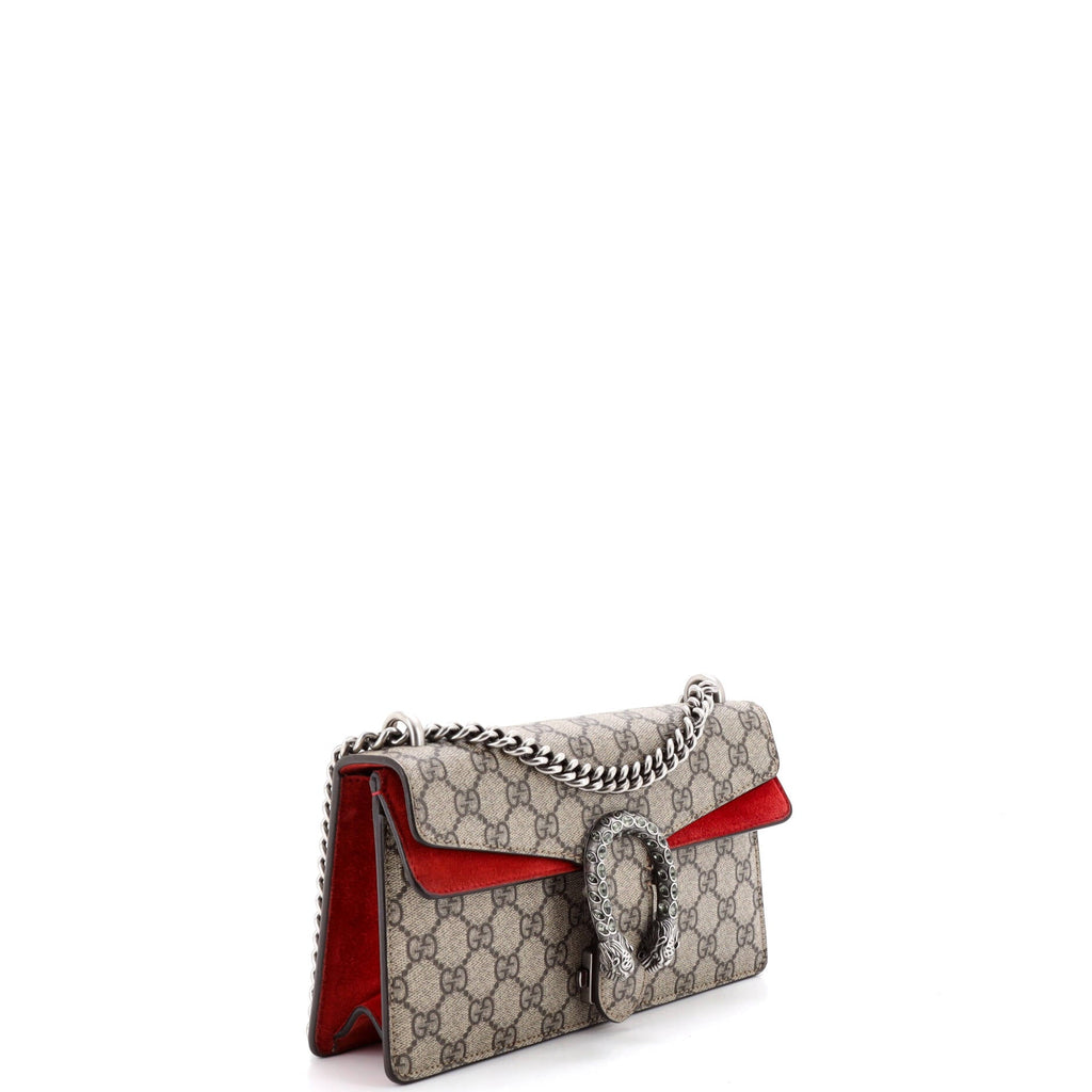 Dionysus Bag GG Coated Canvas with Crystal Embellished Metal Small