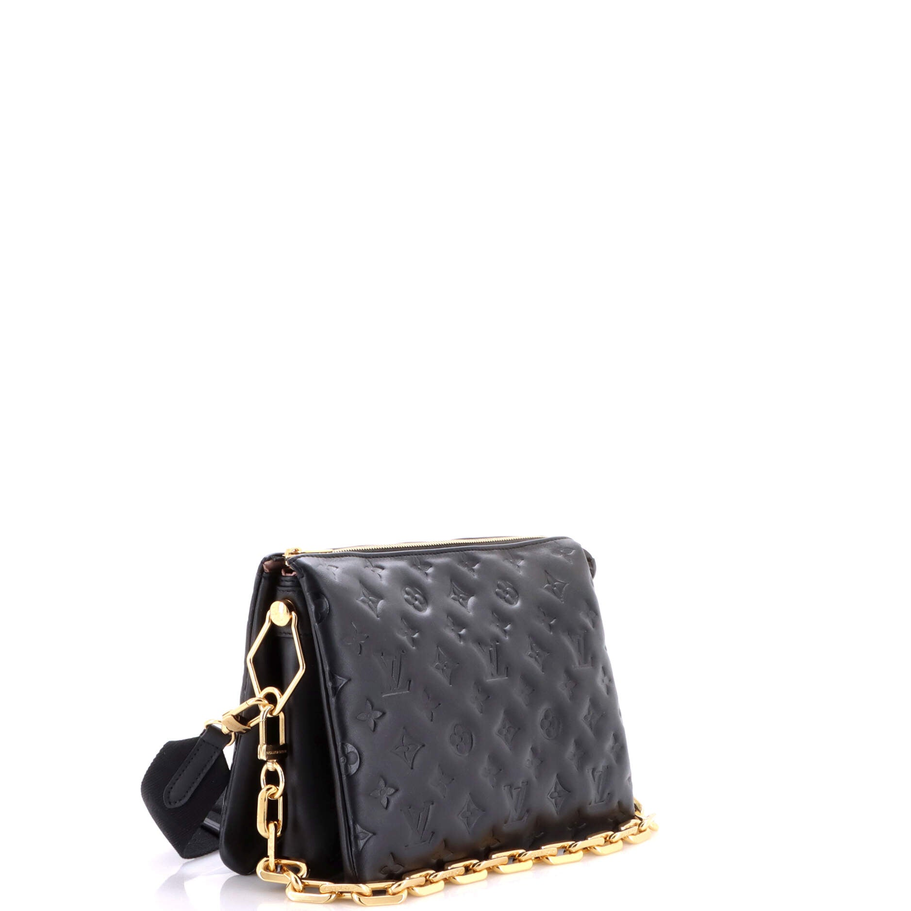 Coussin Bag Monogram Embossed Lambskin PM
