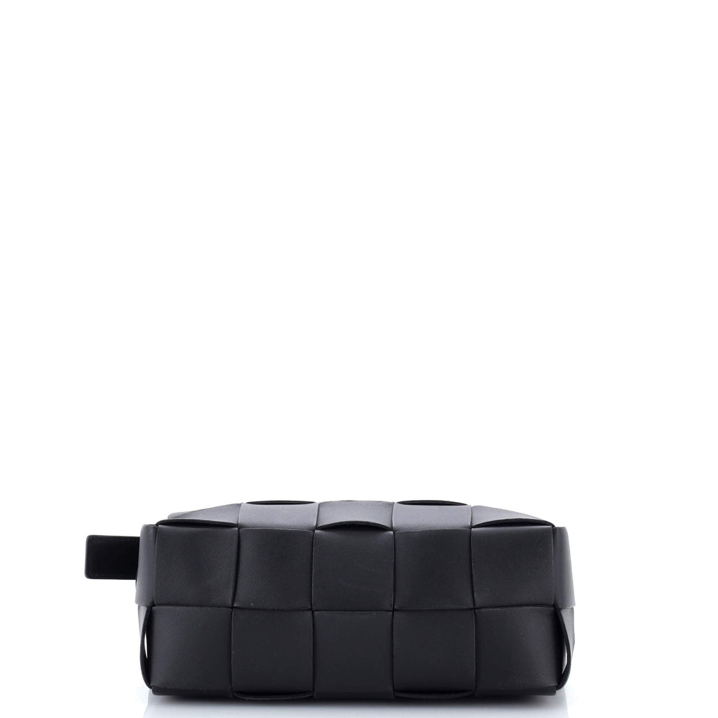 Brick Cassette Shoulder Bag Maxi Intrecciato Leather Small