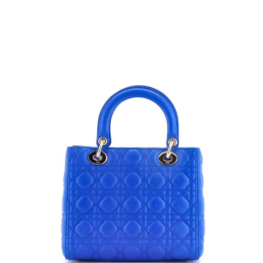 Lady Dior Bag Cannage Quilt Lambskin Medium