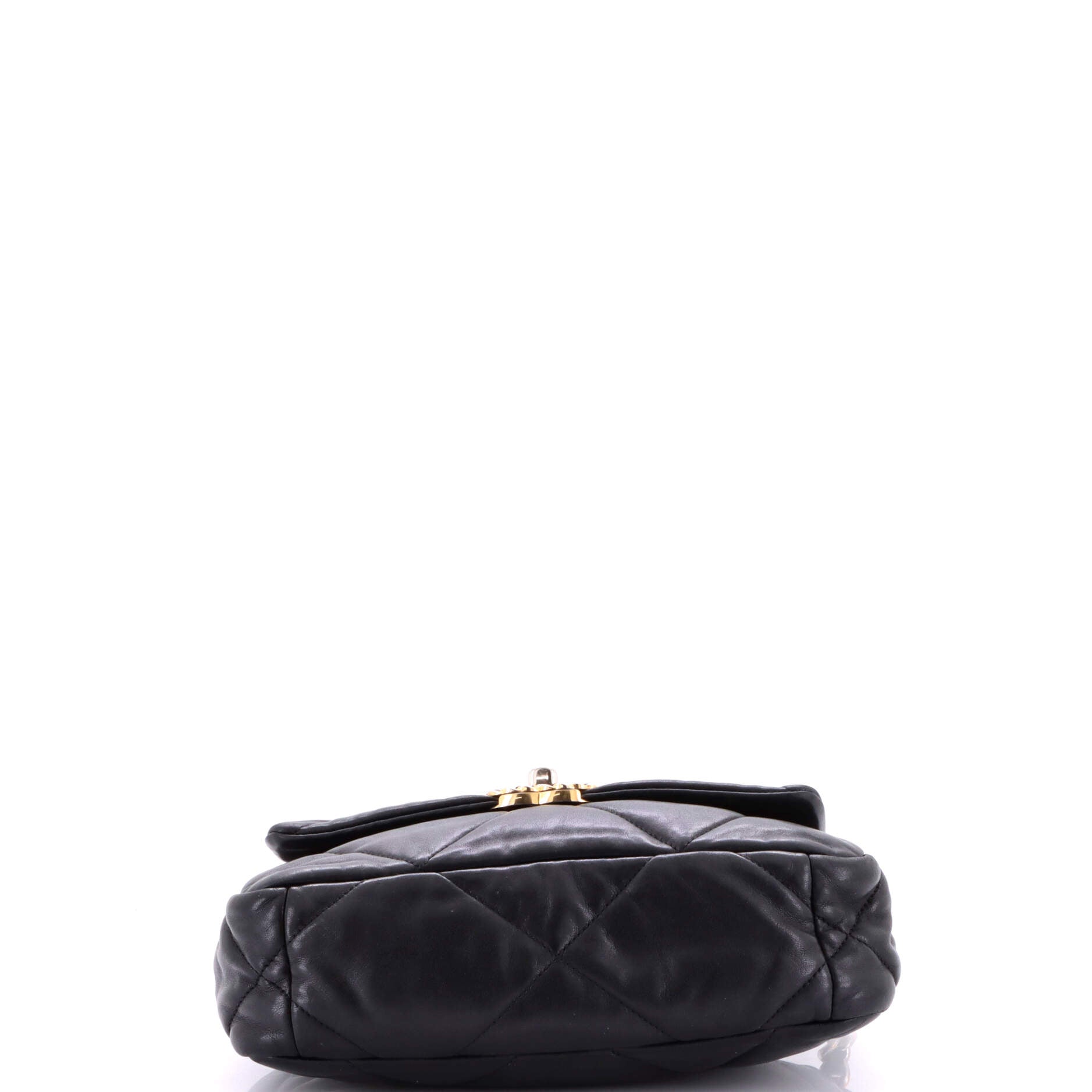 19 Flap Bag Quilted Leather Medium