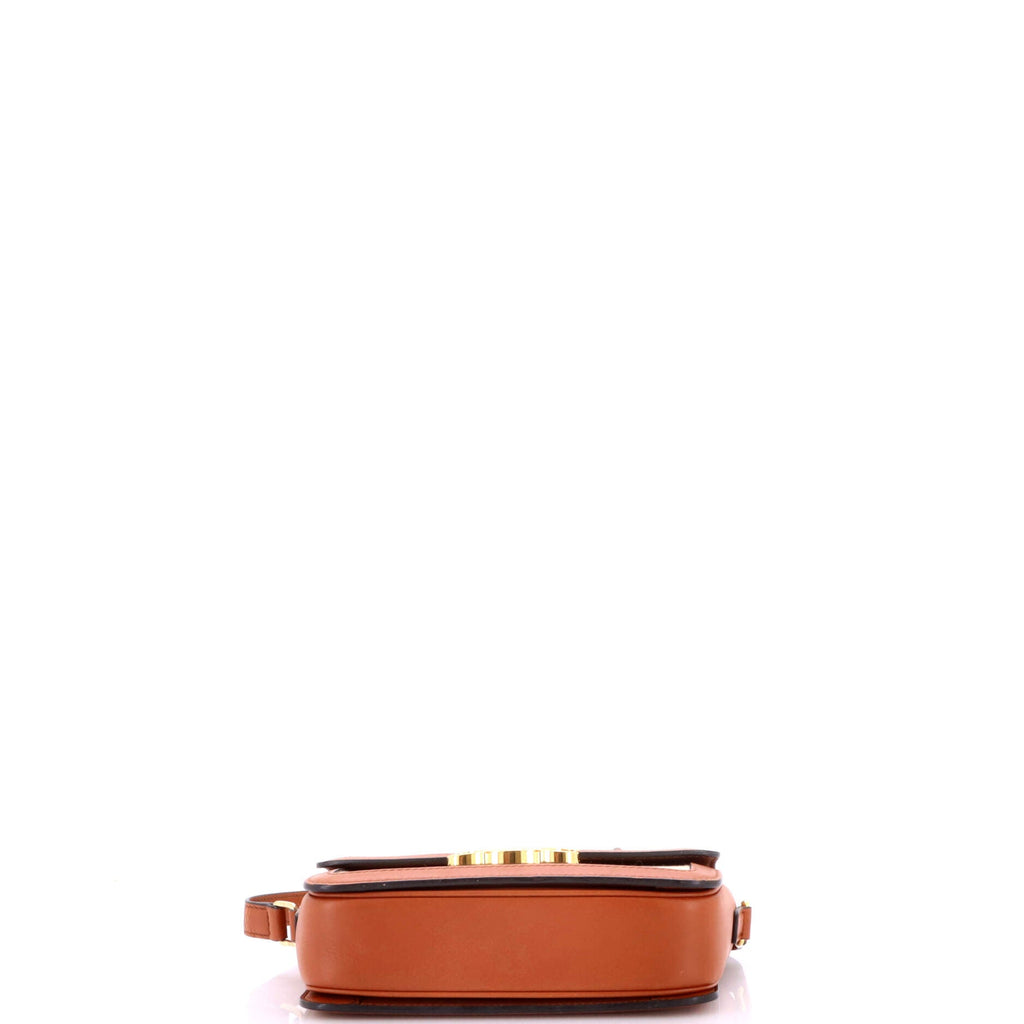 Triomphe Shoulder Bag Canvas with Leather Teen