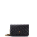 Wallet on Chain Quilted Caviar