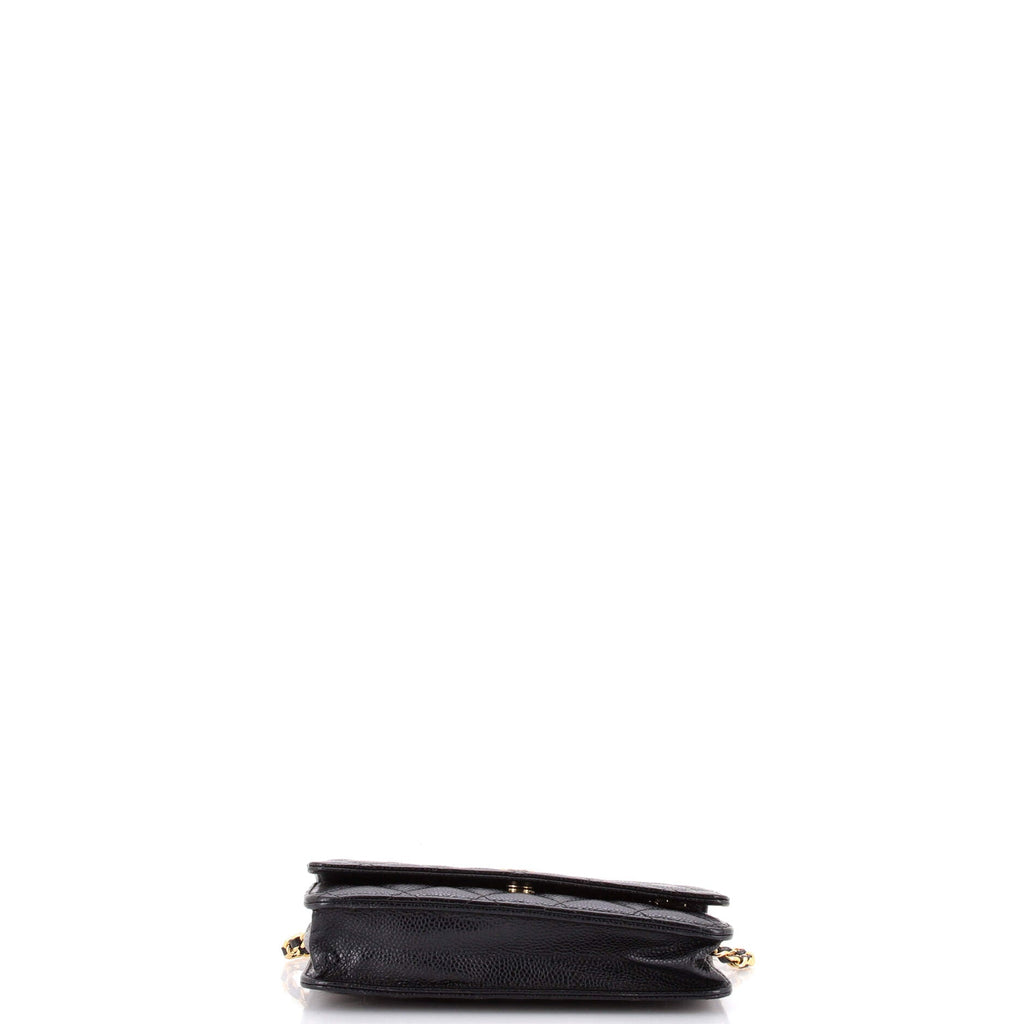 Wallet on Chain Quilted Caviar