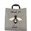 Convertible Soft Open Tote Printed GG Coated Canvas Tall