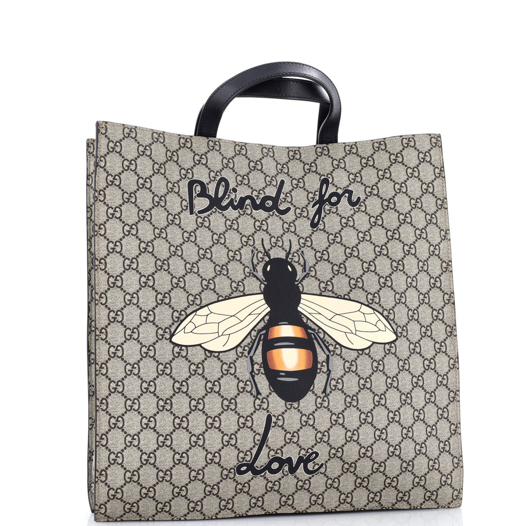 Convertible Soft Open Tote Printed GG Coated Canvas Tall