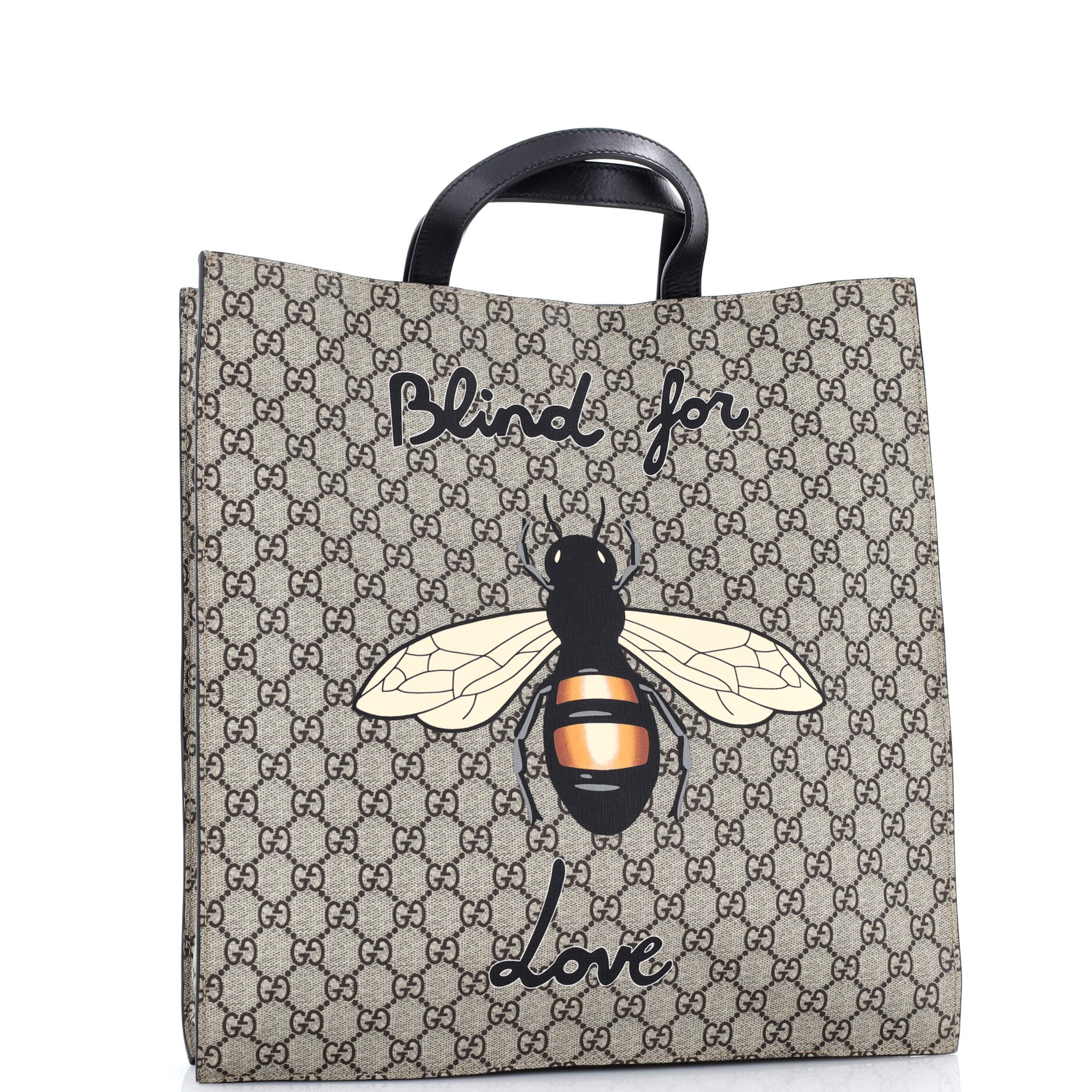 Convertible Soft Open Tote Printed GG Coated Canvas Tall