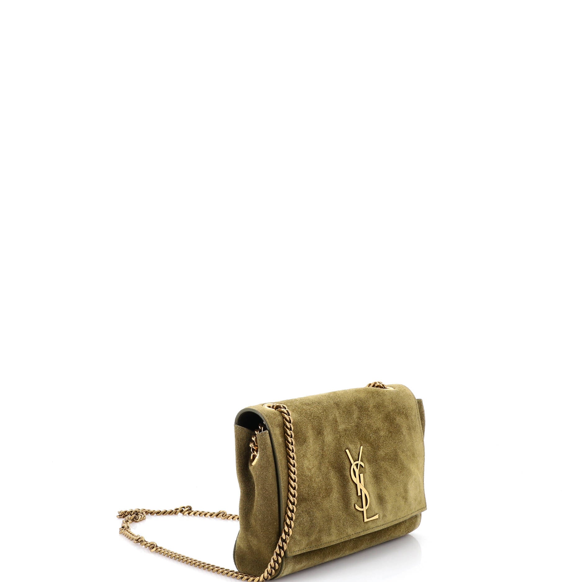 Classic Monogram Reversible Shoulder Bag Suede Small