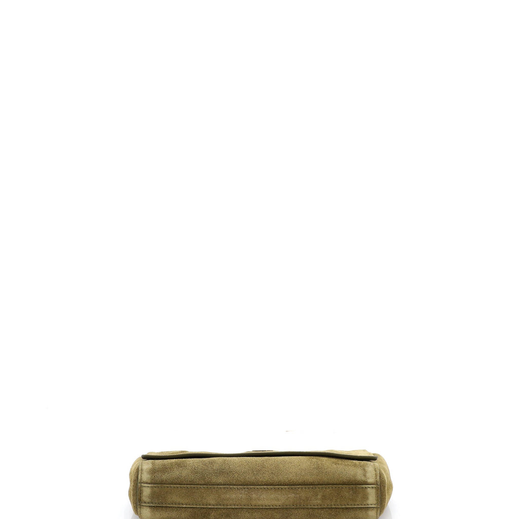 Classic Monogram Reversible Shoulder Bag Suede Small