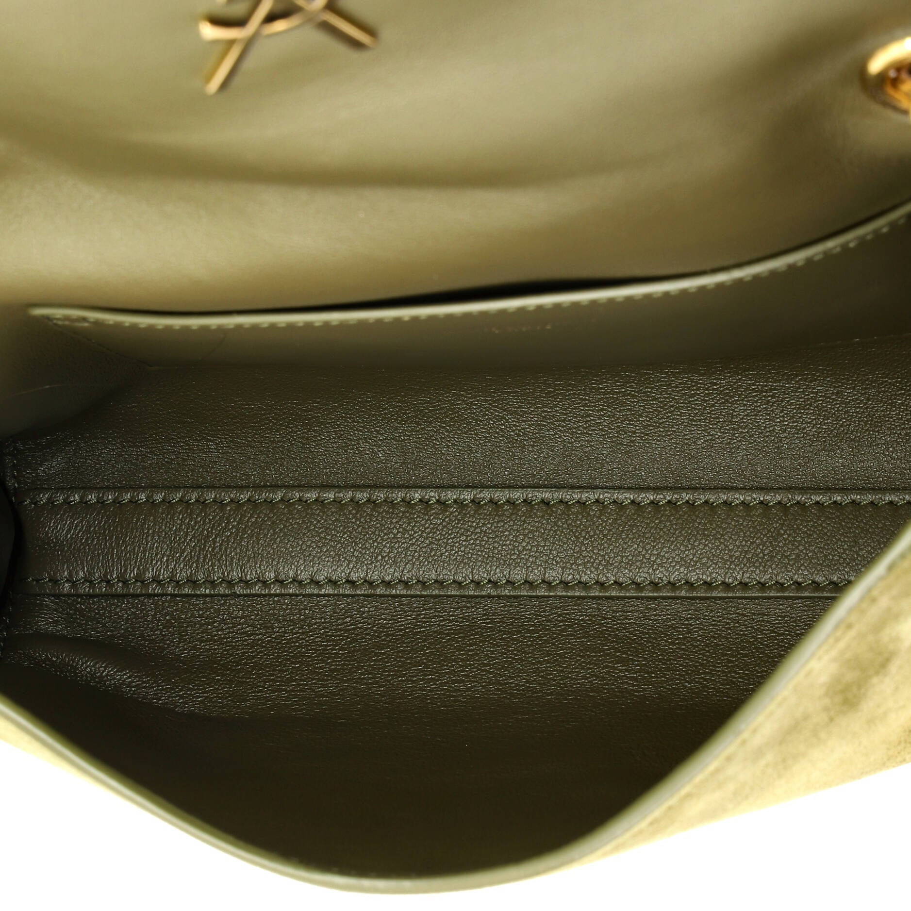 Classic Monogram Reversible Shoulder Bag Suede Small