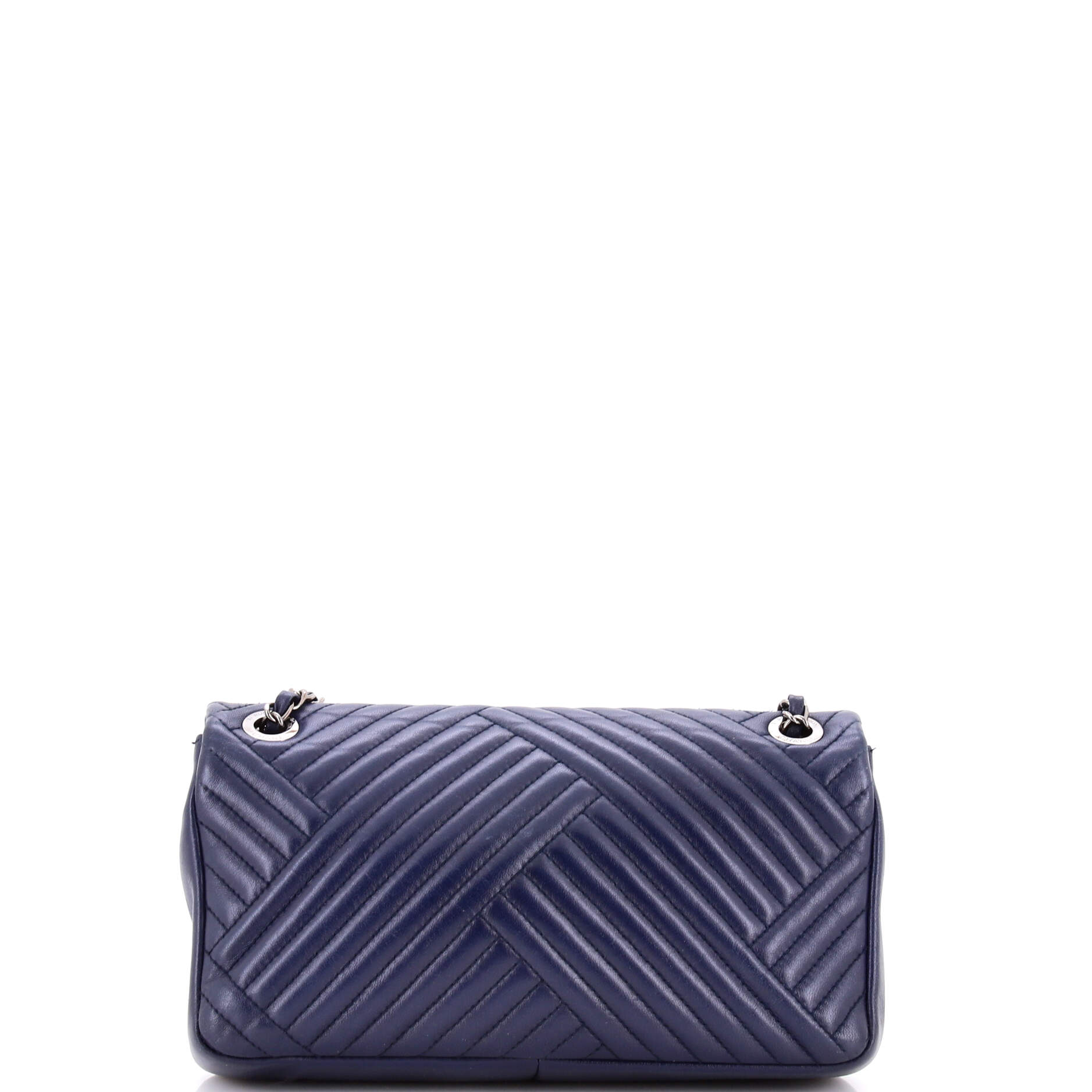 CC Crossing Flap Bag Chevron Lambskin Medium