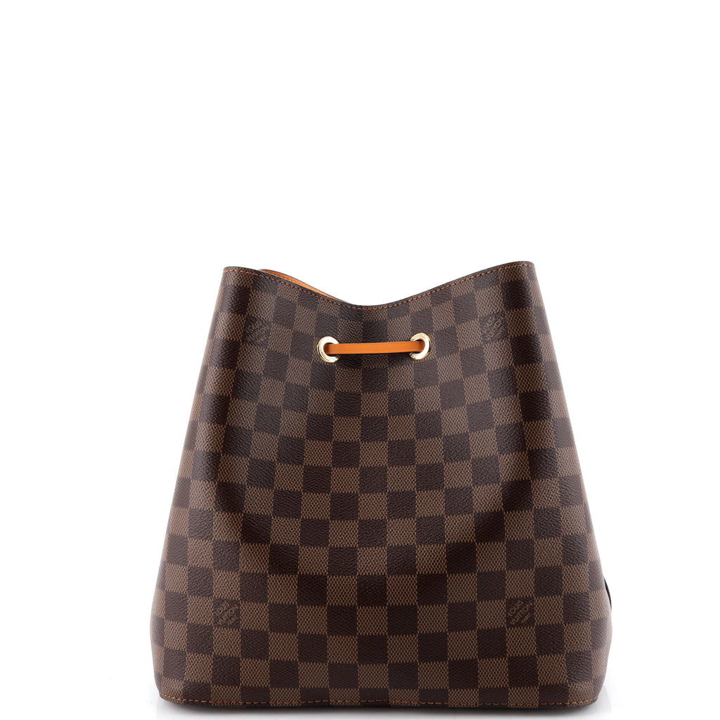 NeoNoe Handbag Damier with Leather MM