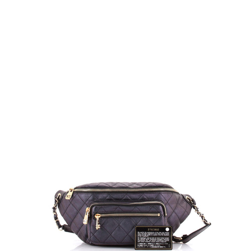 All About Waist Bag Quilted Iridescent Calfskin Medium
