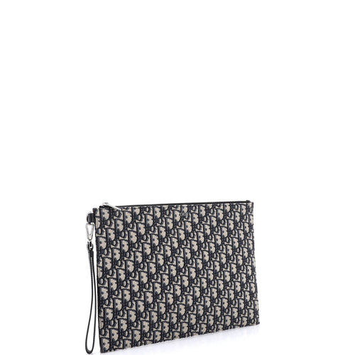 A4 Zip Pouch Oblique Canvas