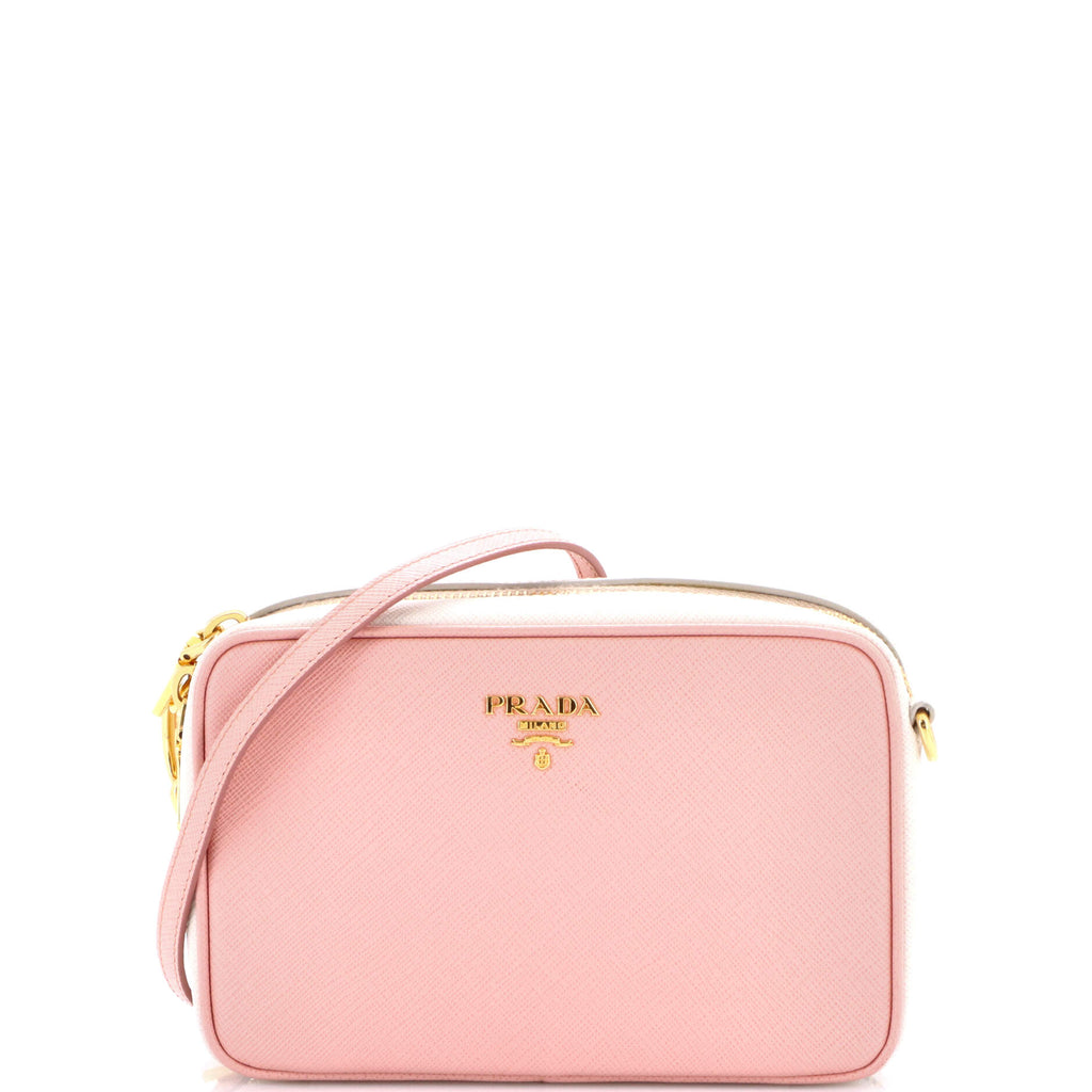 Chain Camera Bag Saffiano Leather Small