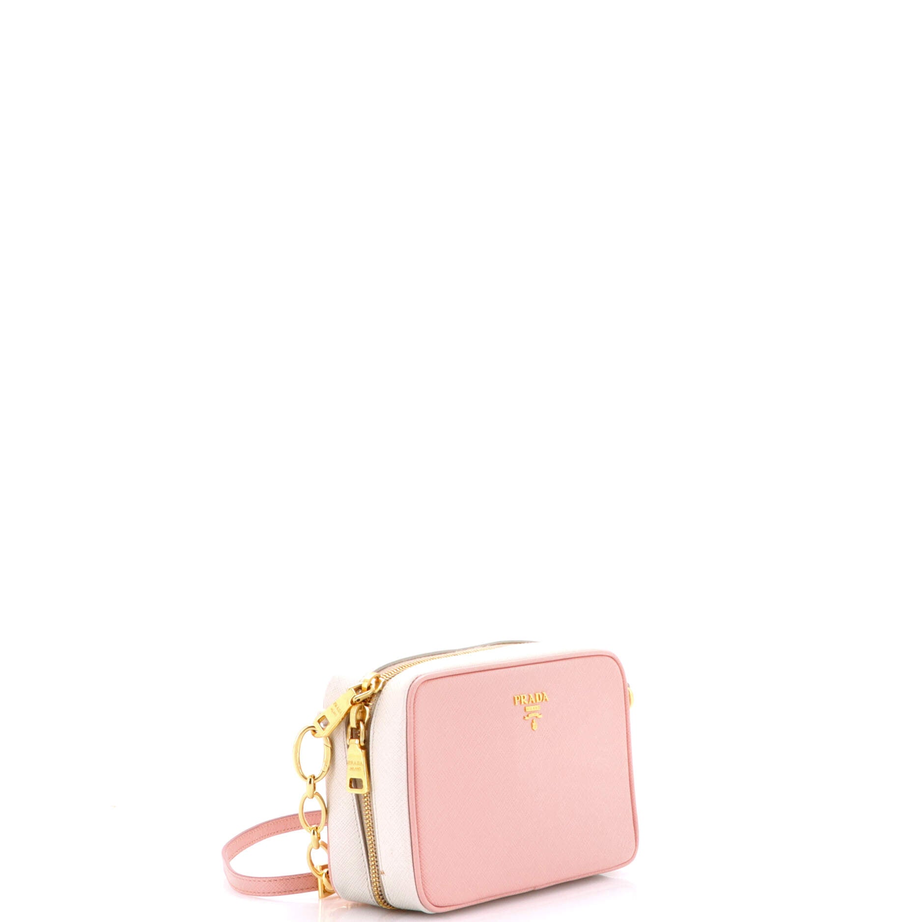 Chain Camera Bag Saffiano Leather Small