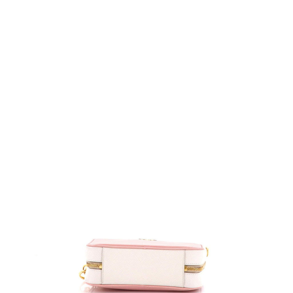Chain Camera Bag Saffiano Leather Small