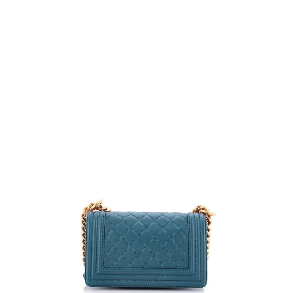 Boy Flap Bag Quilted Lambskin Small