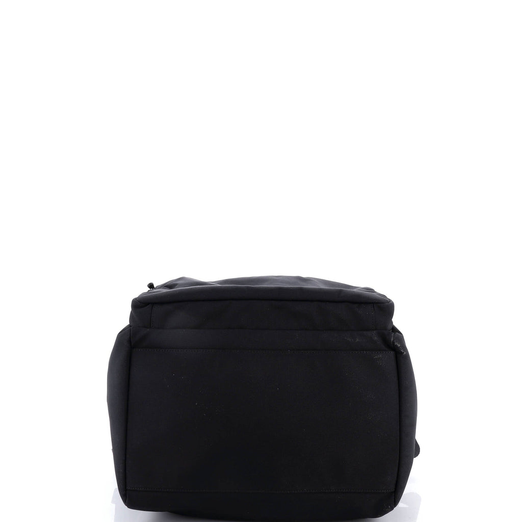 Logo Print Convertible Square Duffle Bag Recycled Nylon