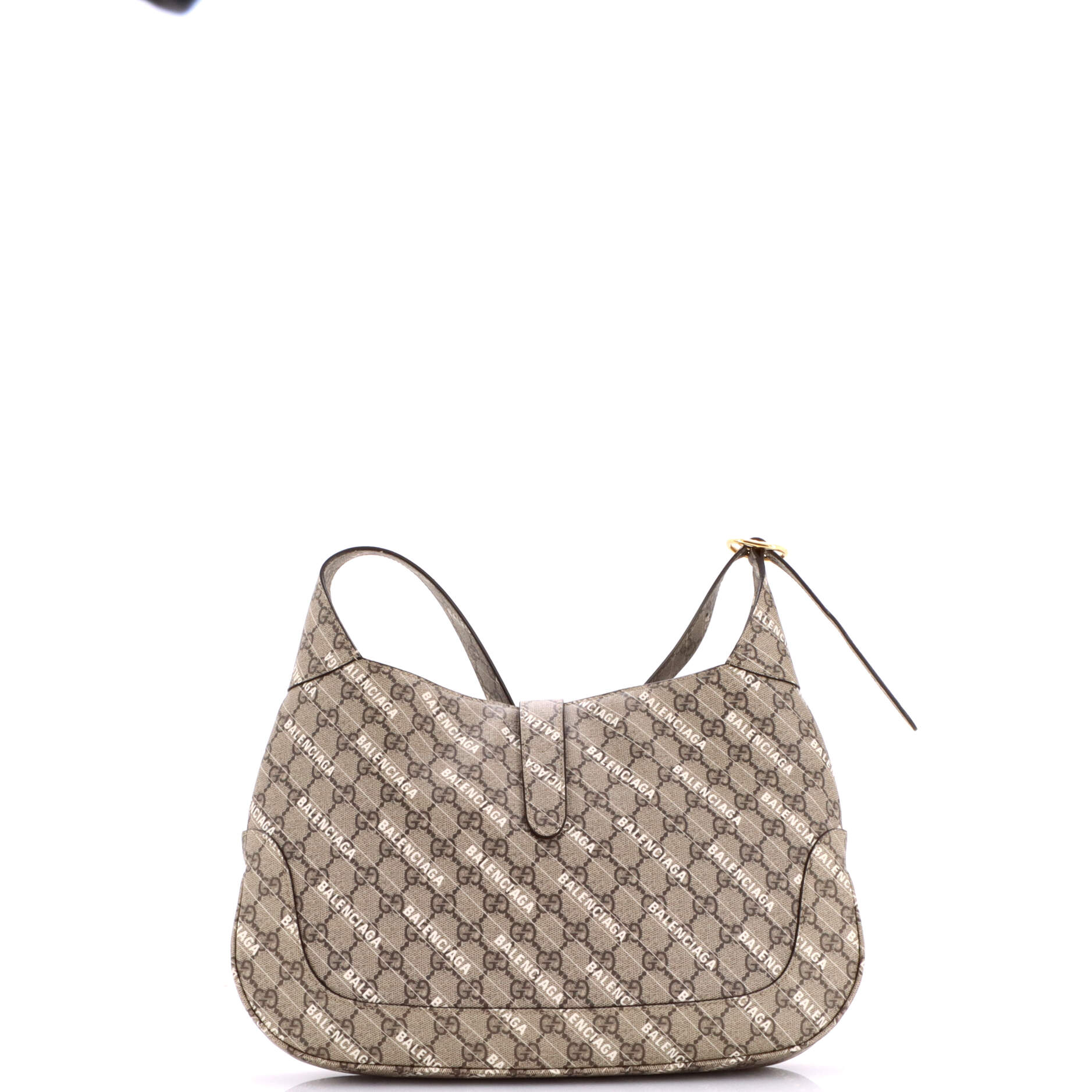 x Balenciaga The Hacker Project Jackie 1961 Hobo GG Coated Canvas Medium