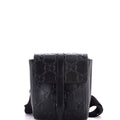 Double Belt Bag GG Embossed Perforated Leather