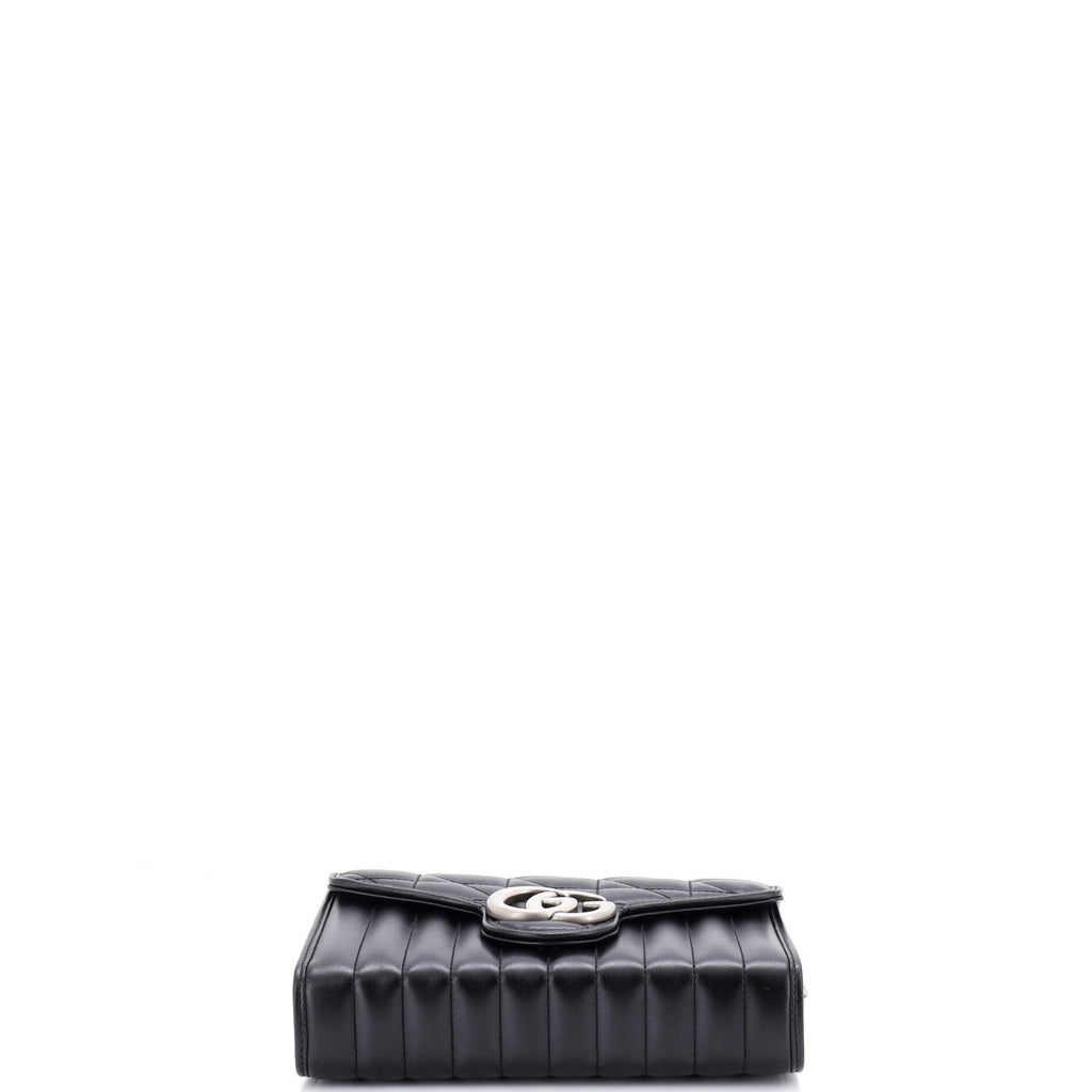 GG Marmont Chain Wallet Mixed Matelasse Leather Mini