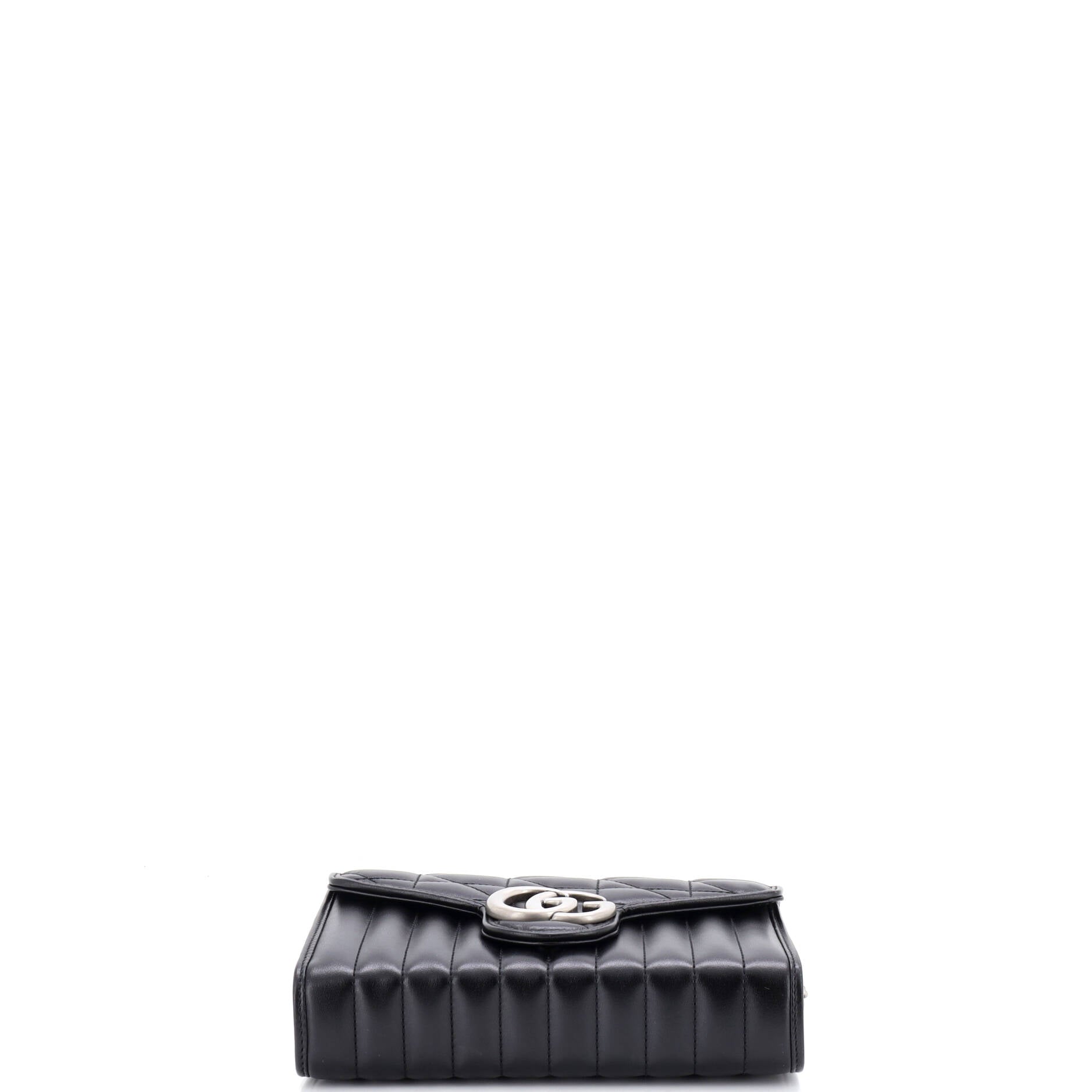 GG Marmont Chain Wallet Mixed Matelasse Leather Mini
