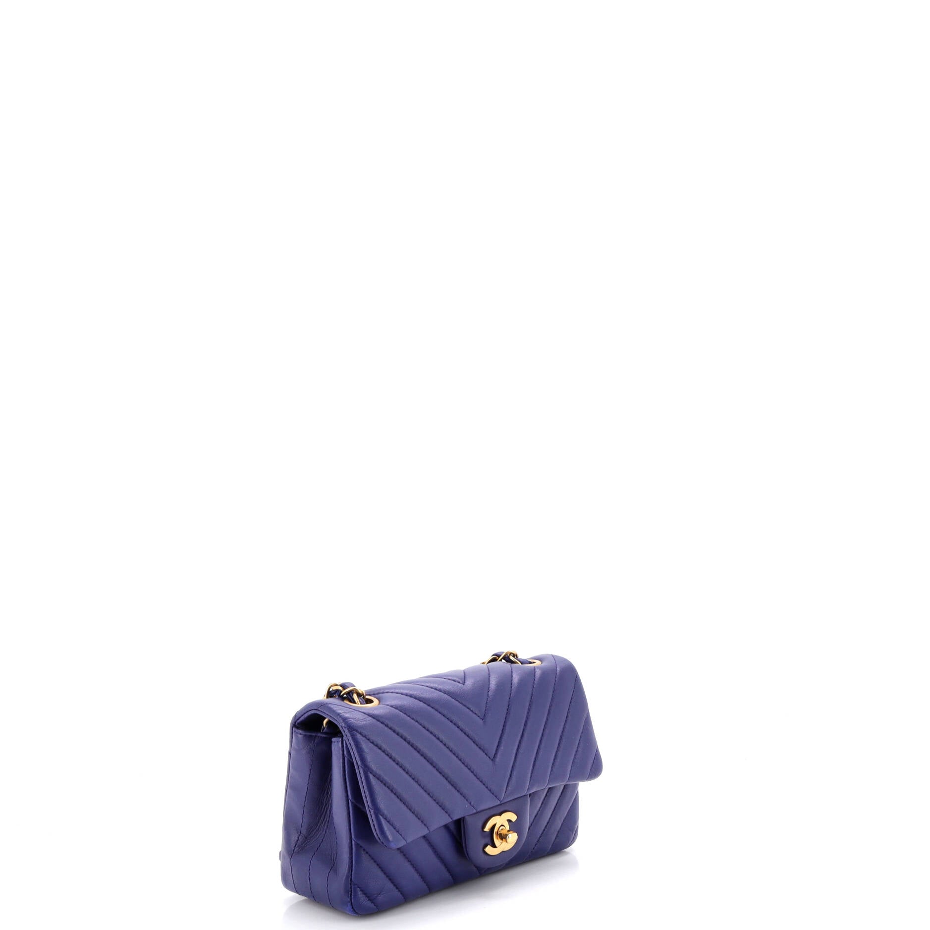 Classic Single Flap Bag Chevron Lambskin Mini