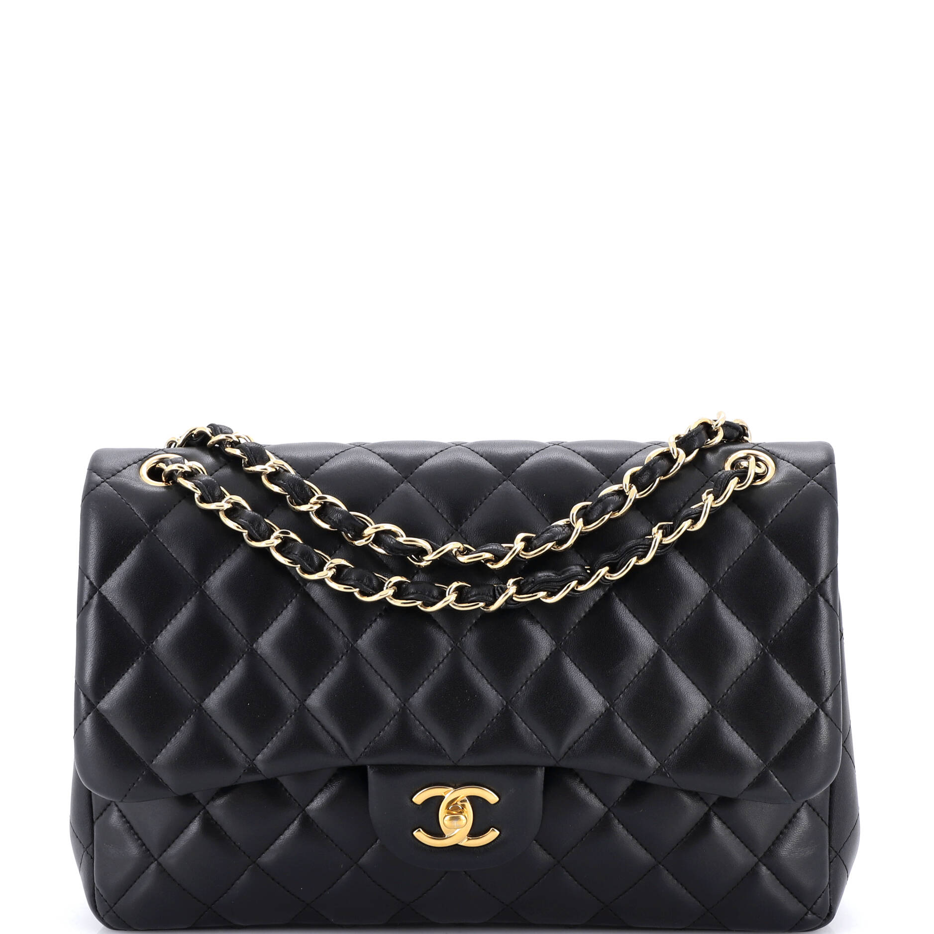 Classic Double Flap Bag Quilted Lambskin Jumbo