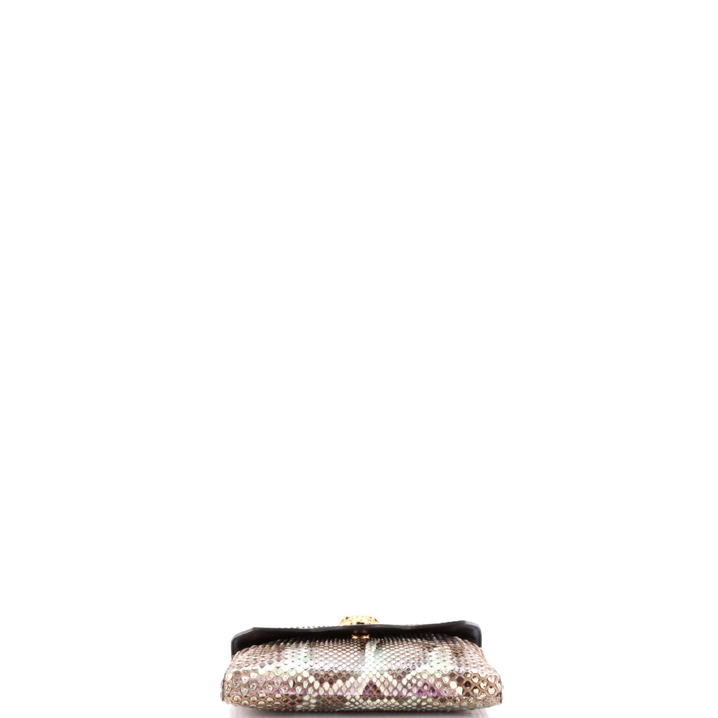 La Medusa Chain Clutch Python Mini