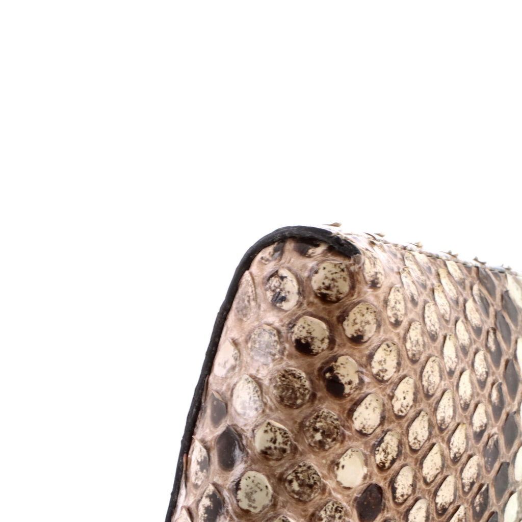 La Medusa Chain Clutch Python Mini