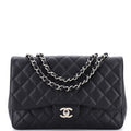 Classic Single Flap Bag Quilted Caviar Jumbo