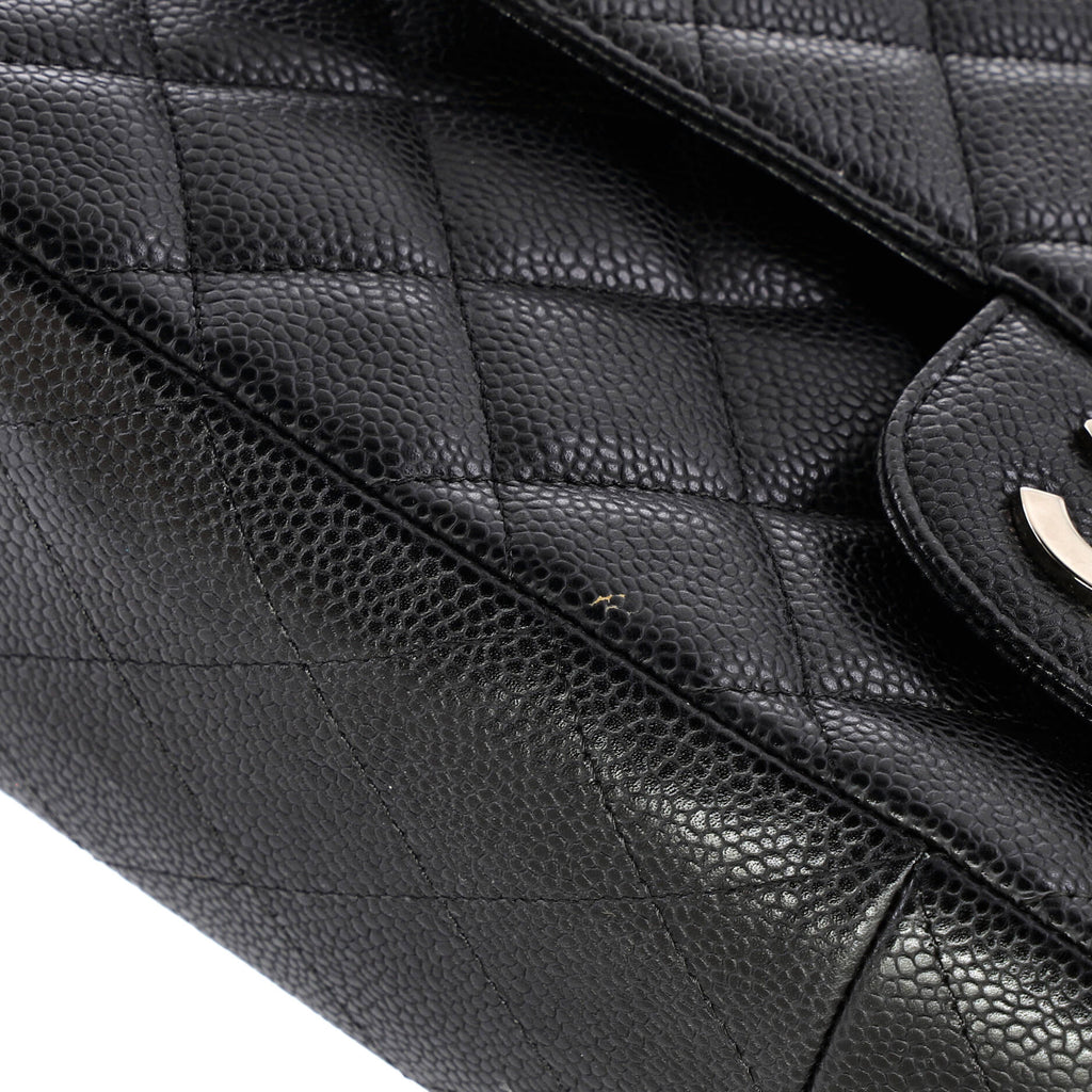 Classic Single Flap Bag Quilted Caviar Jumbo