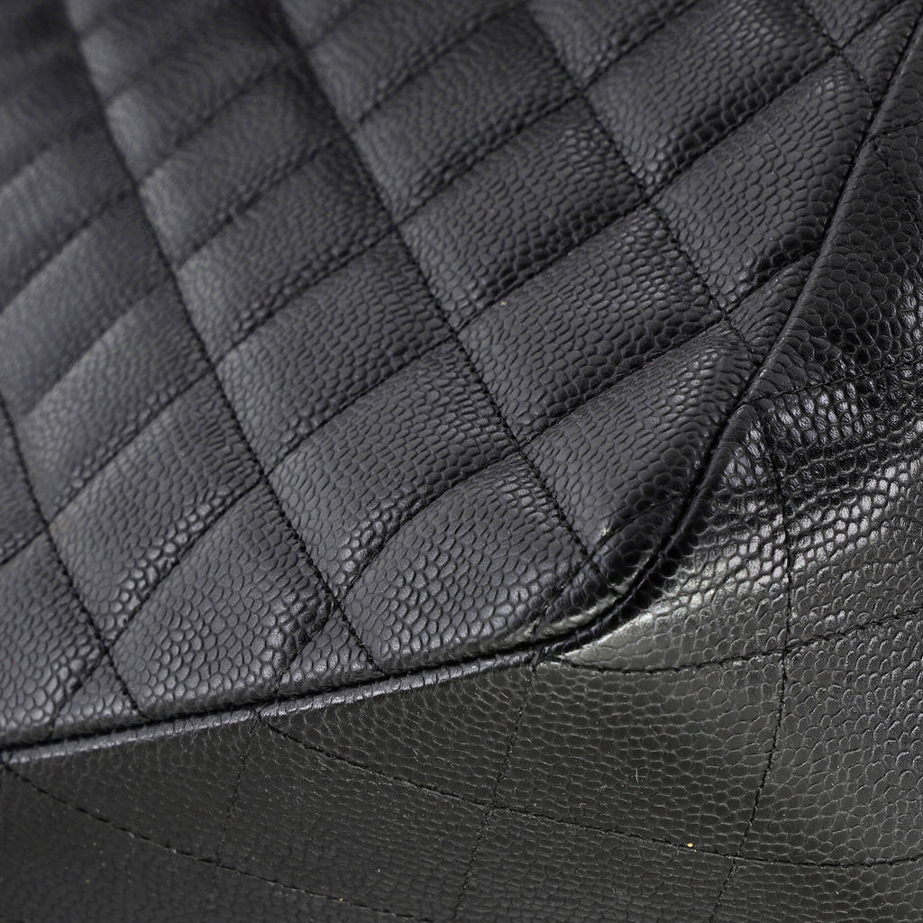 Classic Single Flap Bag Quilted Caviar Jumbo