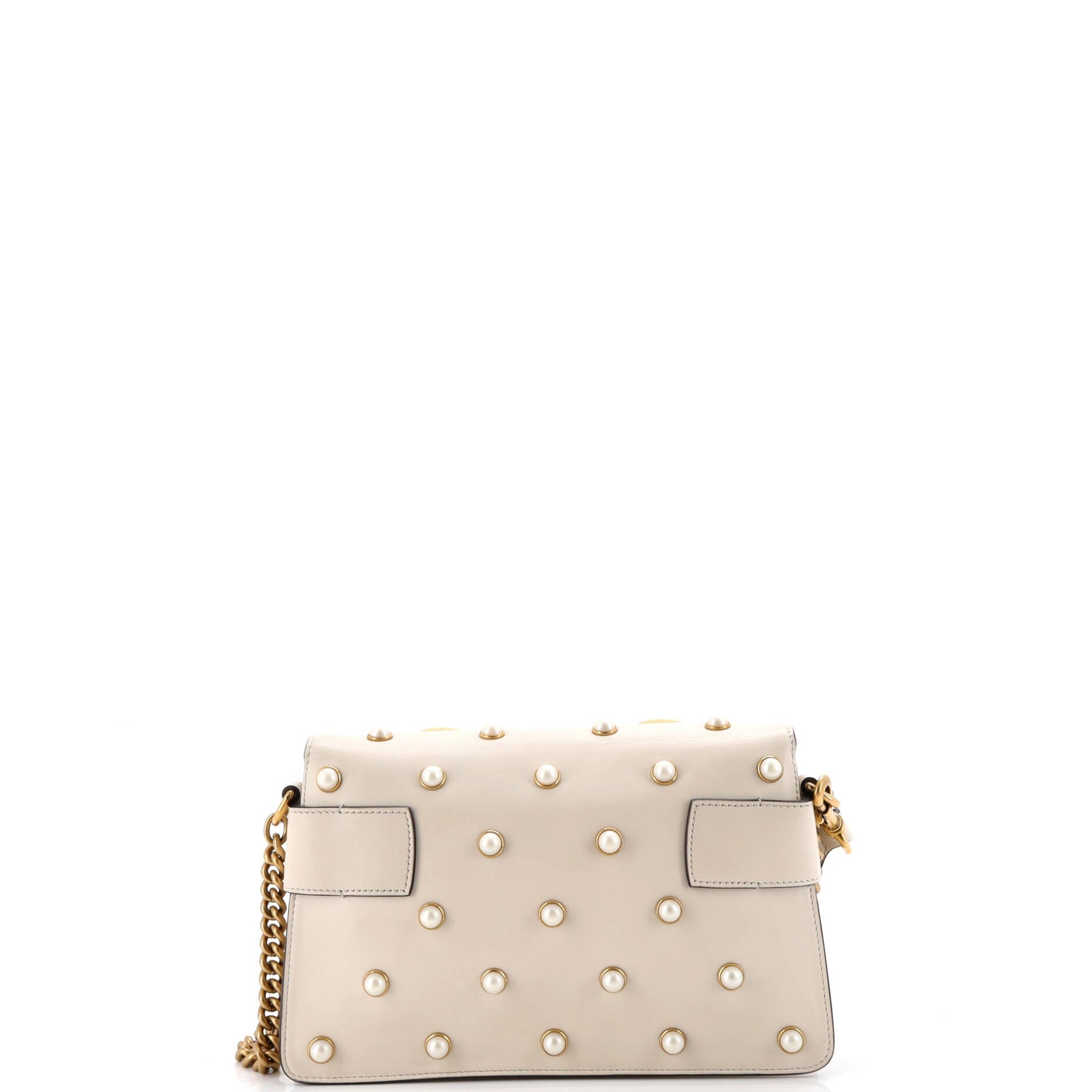 Broadway Pearly Bee Shoulder Bag Embellished Leather Mini
