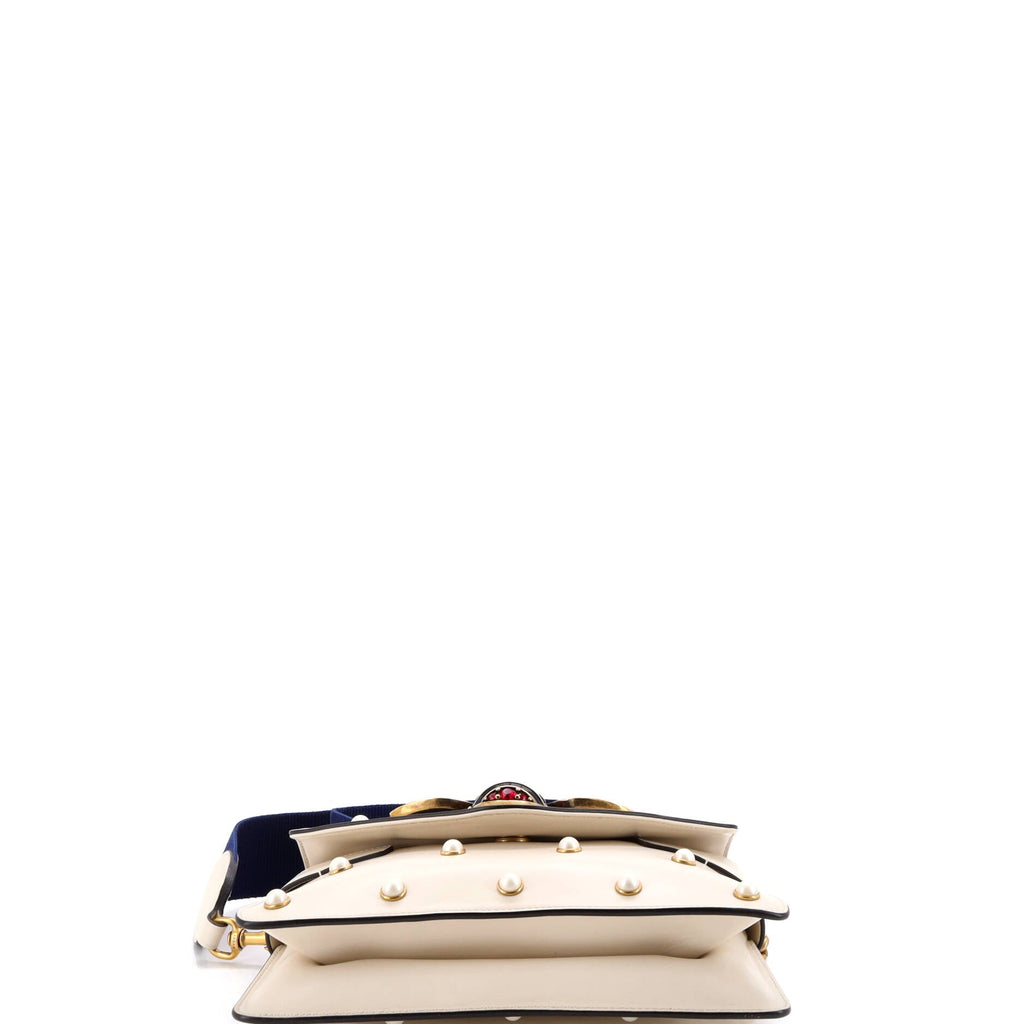 Broadway Pearly Bee Shoulder Bag Embellished Leather Mini