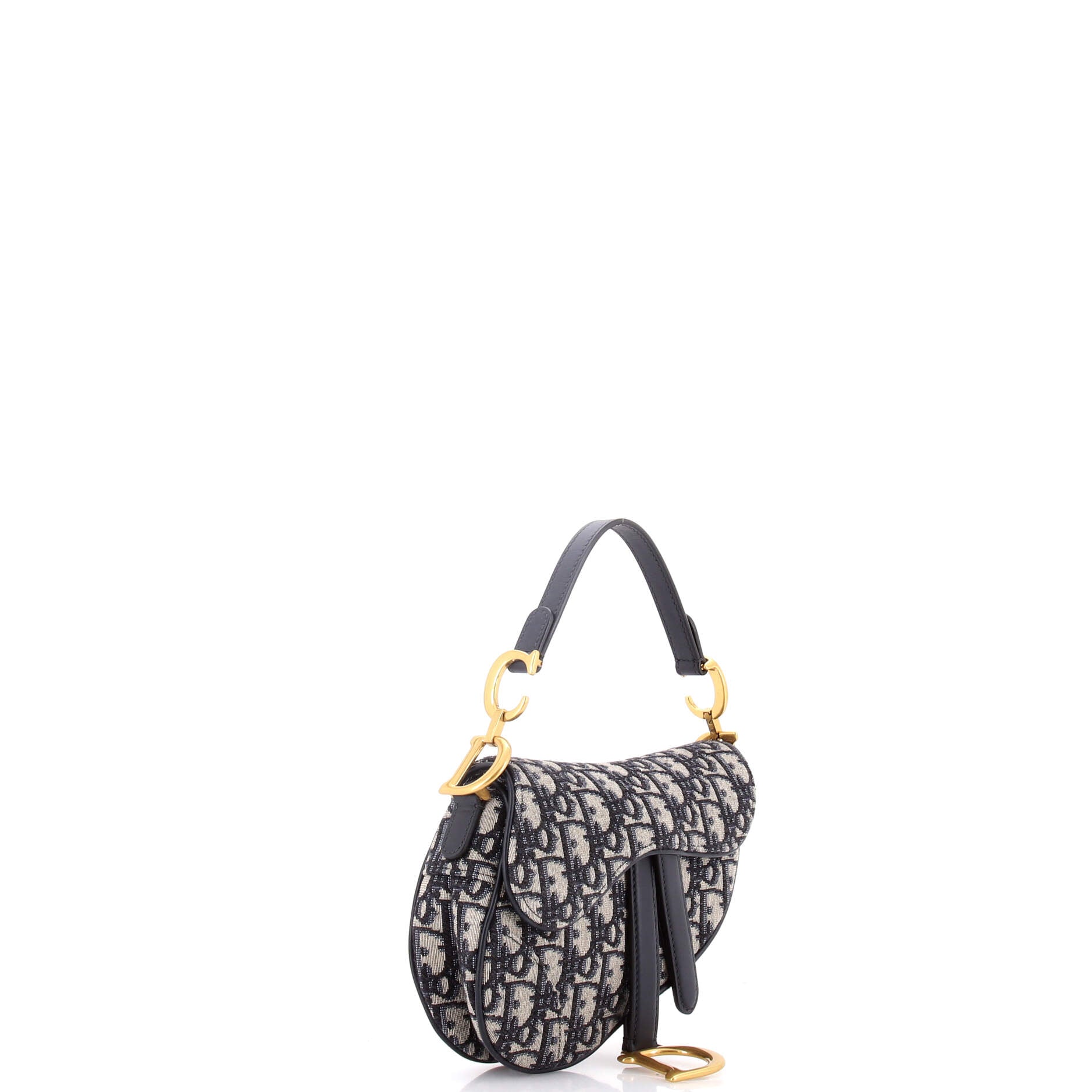 Saddle Handbag Oblique Canvas Mini