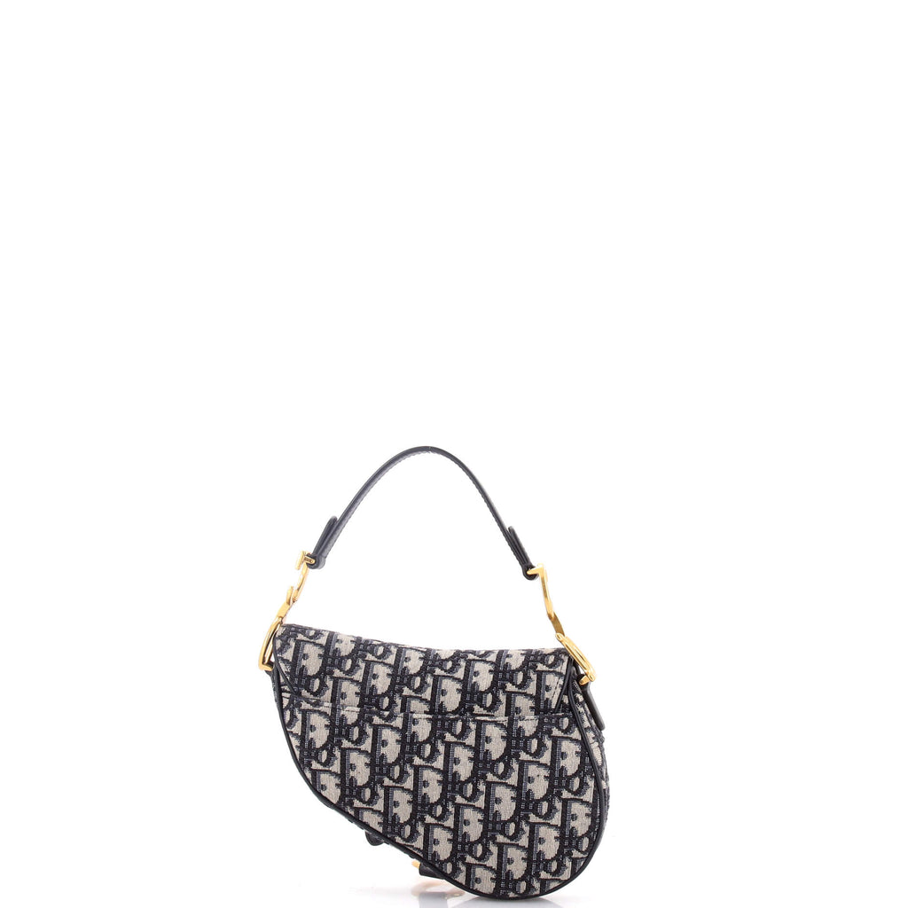 Saddle Handbag Oblique Canvas Mini