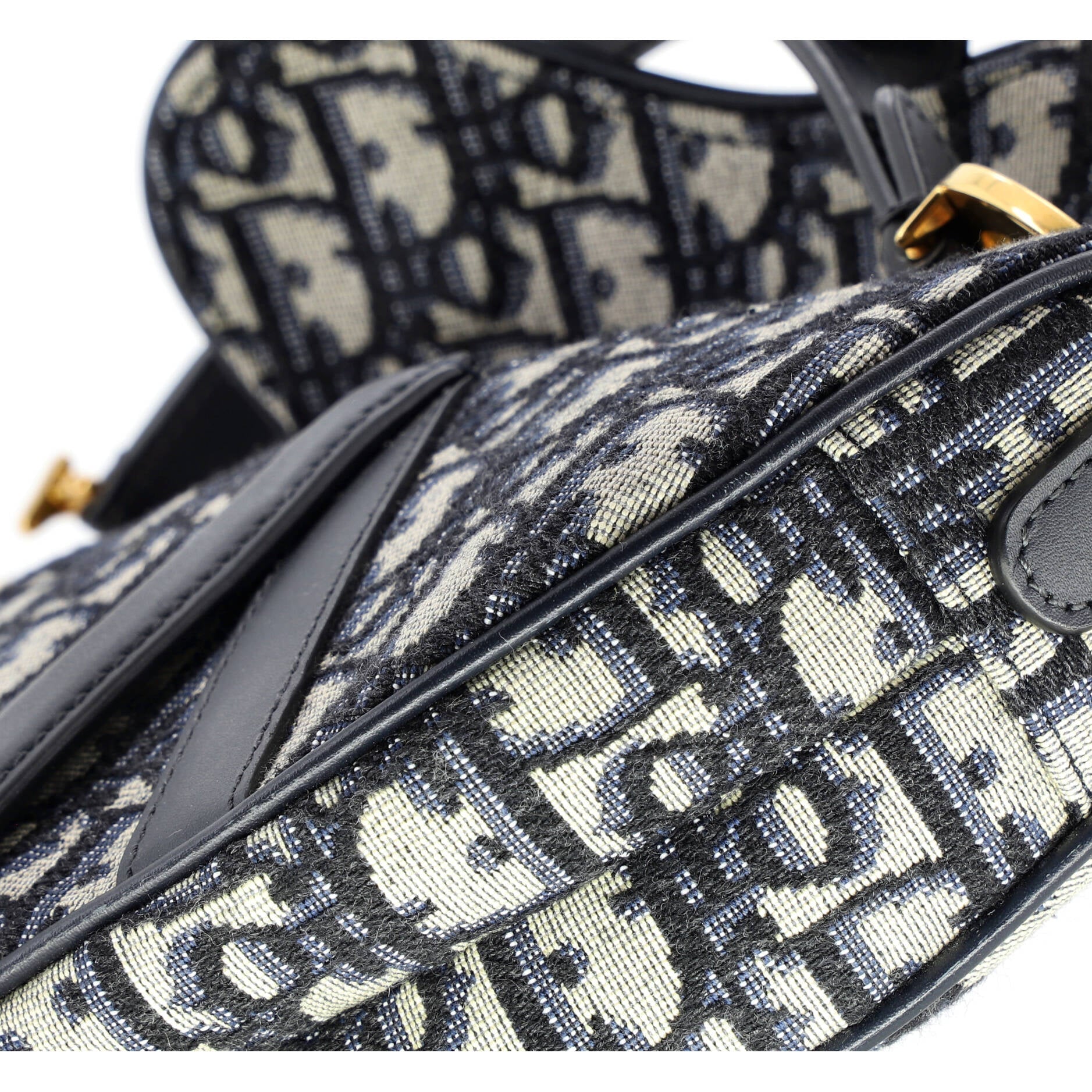 Saddle Handbag Oblique Canvas Mini