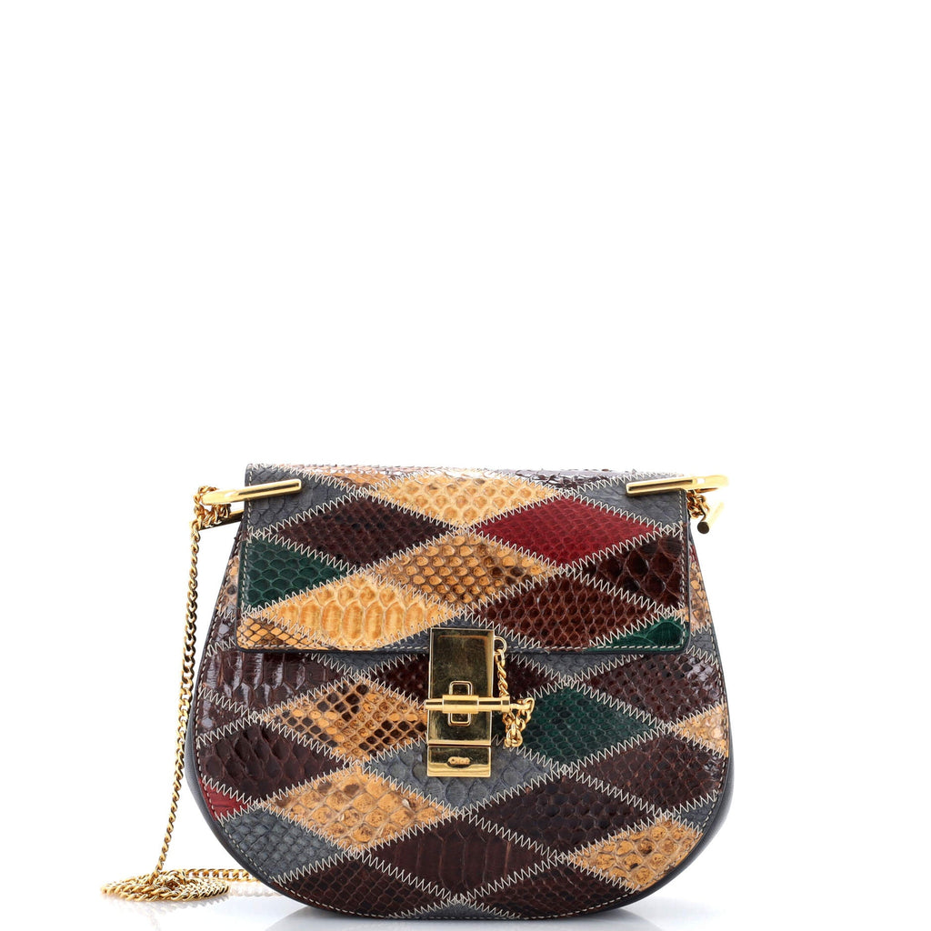 Drew Crossbody Bag Python Small