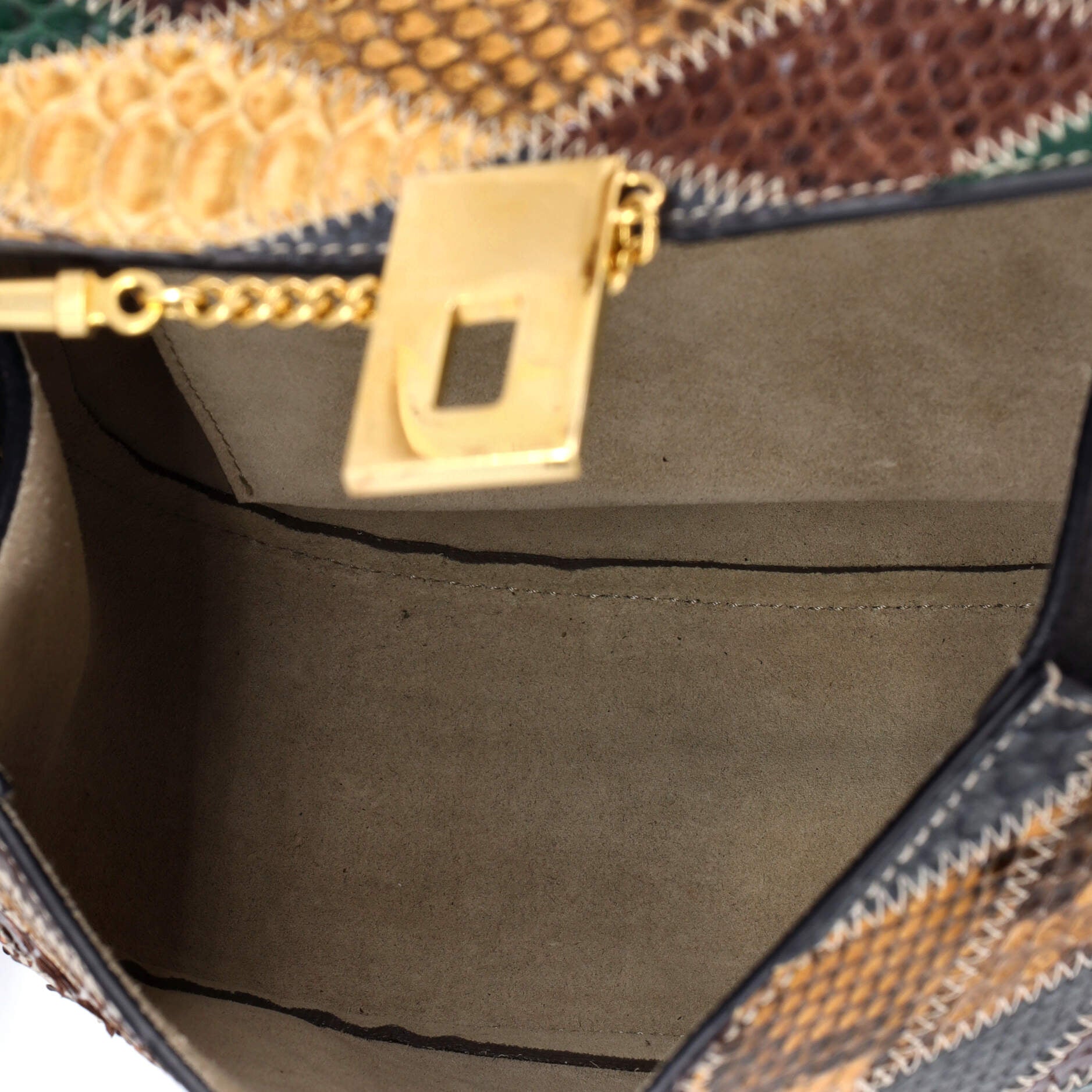 Drew Crossbody Bag Python Small