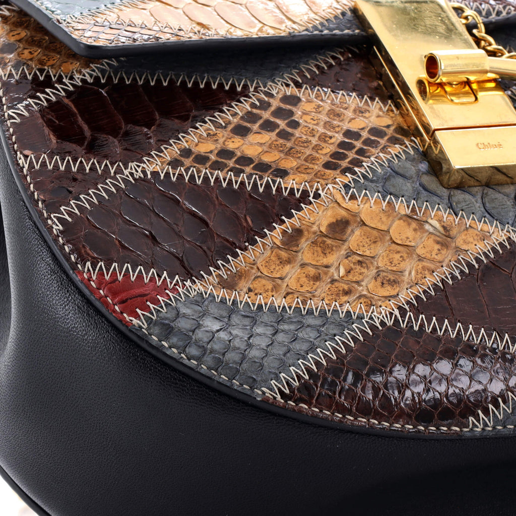 Drew Crossbody Bag Python Small