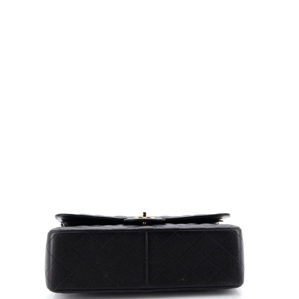 Classic Double Flap Bag Quilted Caviar Jumbo