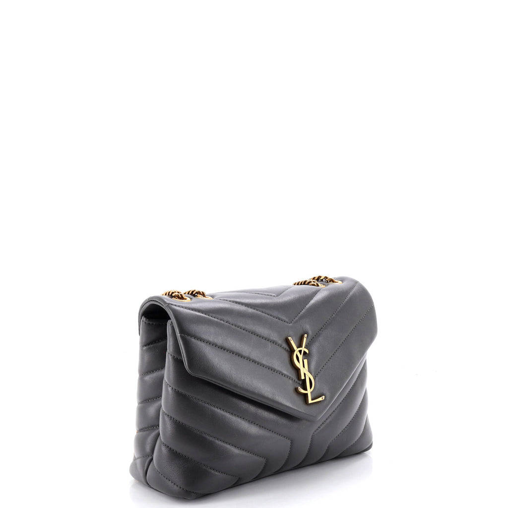Loulou Shoulder Bag Matelasse Chevron Leather Small