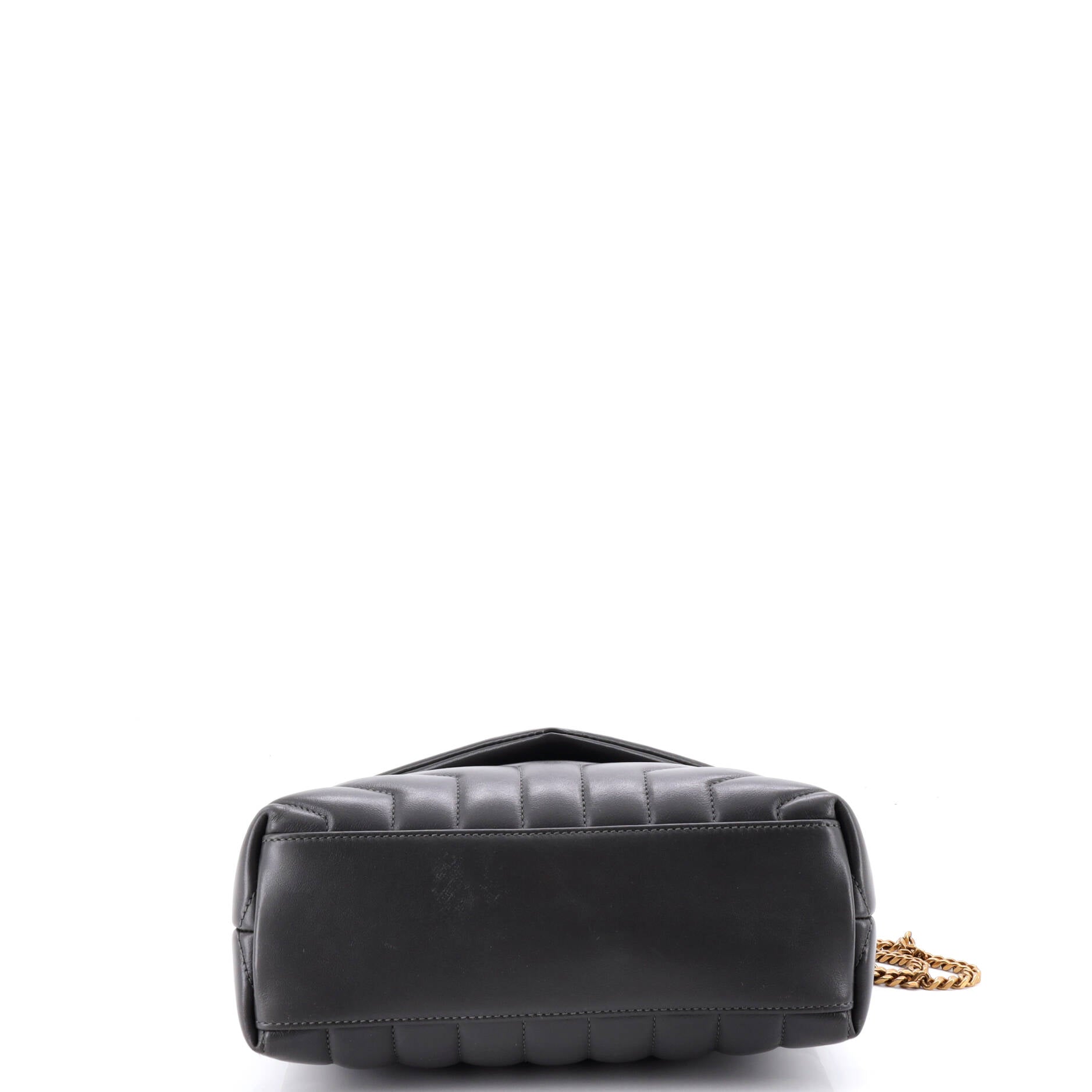 Loulou Shoulder Bag Matelasse Chevron Leather Small