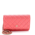 Wallet on Chain Quilted Caviar
